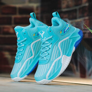 歐文科比籃球鞋兒童籃球鞋春秋季新款男童運動鞋高幫防滑中大童鴛鴦球鞋男孩時尚網(wǎng)紅 508月色 36