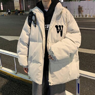 卡圖弛潮牌復(fù)古晉江棉服男寬松外套秋冬季韓版高街羽面包絨棉襖衣服男裝 杏色 XL 【建議120-140斤】