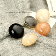 尚透社高級感蘑菇紐扣扣子襯衫女小香開(kāi)衫毛衣扣復古風(fēng)大衣西裝扣黑色 6#混搭風(fēng)-顏色混裝 20mm 6個(gè)