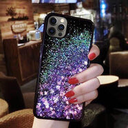 VYOPBC蘋(píng)果678Plus網(wǎng)紅流沙iPhone12手機殼水鉆SE月亮XR掛繩11promax套s 單殼 紫色流沙 蘋(píng)果6P/6splus (5.5寸)