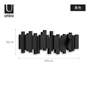 UMBRAUmbra 創(chuàng)意墻壁掛衣架 北歐墻上衣帽架門口玄關(guān)鑰匙裝飾琴鍵掛鉤 黑色