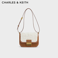 CHARLES&KEITHCharlot拼接毛絨豆腐包小方包包女包生日禮物CK2-80781400-1 Multi綜合色 S