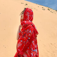 鑫諾翔民族風(fēng)圍巾大防曬披肩女夏季薄款外搭空調絲巾百搭海邊沙灘紗巾 泰國風(fēng)情