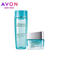 雅芳（AVON） 新活再生套裝 新活深海修護系列 精華液禮盒面部補水保濕 護膚 活肌水+再生霜