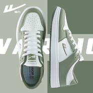 回力男鞋板鞋男厚底休閑鞋百搭軟底運動(dòng)籃球鞋男-0062 綠白 43 