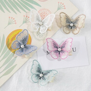 覓馨蝴蝶發(fā)夾邊夾少女超仙劉海夾韓國網(wǎng)紅夾子 隨機蝴蝶發(fā)夾一個(gè)