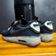 耐克（NIKE）男鞋夏季新款運動鞋AIR MAX 90氣墊緩震透氣跑步鞋復(fù)古休閑鞋 DH2973-001/AIR MAX 90/黑灰 40