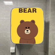 千莎（QIANSHA） 適用于壁掛洗衣機罩防水防曬3公斤迷你滾筒保護套洗衣機套 熊（加密面料） 適用卡薩帝3公斤壁掛