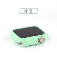 iSeriseWatch適用iwatch8/7/se保護殼蘋(píng)果手表s10代硅膠殼套apple watch6全屏防摔 綠色 40mm(4-6代/SE)