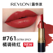 露華濃（Revlon）美國Revlon露華濃口紅黑管保濕唇膏225啞光325豆沙色 761#橘調(diào)磚紅 新款奶油質(zhì)地