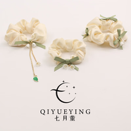 鈴蘭花發(fā)繩頭繩女簡(jiǎn)約ins風(fēng)森女系高級感蝴蝶結大腸發(fā)圈溫柔皮筋 [超值3個(gè)裝]主圖三件套