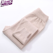 珍妮羊兒童山羊絨褲男女童保暖褲加厚秋冬打底褲寶寶羊毛褲 女童薄款 駝色 身高140-145CM (褲長(cháng)80CM)