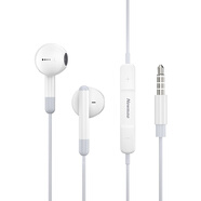 紐曼（Newmine） XL10線控音樂手機(jī)耳機(jī)半入耳式有線耳機(jī)耳麥3.5mm接口 電腦筆記本手機(jī)適配 白色