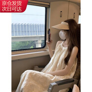 宙馨甜美掛脖連衣裙仙女夏季度假風(fēng)休閑裙子慵懶風(fēng)氣質(zhì)露肩無袖長(zhǎng)裙 圖片色 均碼90-130斤可聯(lián)系客服備注尺碼