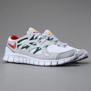 耐克（NIKE）休閑鞋男鞋春秋季新款運動鞋F(xiàn)REE Run 2赤足減震跑步鞋537732-102 537732-102白灰 44