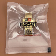 聚優(yōu)藍天梭1853原廠(chǎng)雙按蝴蝶扣 316L實(shí)心精鋼表扣14mm 18mm男女皮帶扣 原廠(chǎng)金色蝴蝶扣 18mm