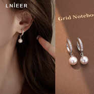 LnieerS925銀珍珠耳圈女耳扣2025新款爆款養(yǎng)耳洞耳釘冷淡風(fēng)耳環(huán)輕奢耳飾 S925銀珍珠耳環(huán)