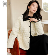 初申秋冬棉服女撞色小香風(fēng)翻領(lǐng)設計感絎棉保暖外套上衣S144M1006