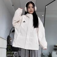 許棋杏n+a納迪亞沖鋒衣山峰沖鋒衣女機(jī)能工裝夾克潮牌寬松高街情侶 米白色高品質(zhì)面料刺繡和工藝 S7590斤
