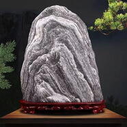 正宗大號(hào)泰山石敢當(dāng)天然原石補(bǔ)角景觀賞石擺件靠山石轉(zhuǎn)運(yùn)石頭擺件 原石23到26厘米隨機(jī)發(fā)【含坐】