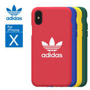 錦灝 Adidas阿迪達(dá)斯iPhone手機(jī)殼運(yùn)動蘋果保護(hù)套防摔 蘋果xsmax三葉草紅