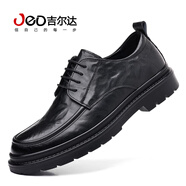 吉爾達(dá)皮鞋男2024新款秋季潮流英倫風(fēng)休閑商務(wù)正裝皮質(zhì)新郎結(jié)婚鞋新款 5591黑色 44