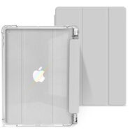 第三季（Disanji）iPad保護套9帶筆槽2021pro11蘋(píng)果8平板10.2全包air4硅膠mi 氣囊帶筆槽高級灰貼紙鋼化膜 2019款 iPad7102寸