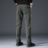東方駱駝（EASTERN CAMEL）休閑褲男春夏季新款商務(wù)褲子男士寬松直筒長(cháng)褲裝百搭潮流 軍綠【A款】 31 （2尺3）
