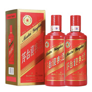 茅臺老酒 茅臺迎賓酒（中國紅）53度 醬香型 2017年 500mL 2瓶