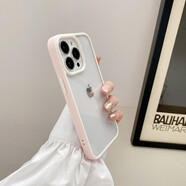 索聚適用 蘋果13pro手機殼透明防摔iphone 13promax保護套不發(fā)黃全包藍色超薄情侶 蘋果13Pro手機殼 【少女粉】