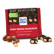 瑞特滋（RITTER SPORT）全榛子黑巧克力 100g 休閑零食糖果禮物送男女友德國原產(chǎn)