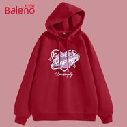 班尼路（Baleno）套頭連帽衛(wèi)衣女2025年春秋季薄款寬松休閑小個(gè)子外套上衣