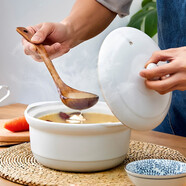 嘉順（JSH）煲仔飯專用小沙鍋砂鍋石鍋拌飯煲湯熬藥陶瓷煲中藥壺?zé)蹂伱骰疬m用 2.4L白 2.4L