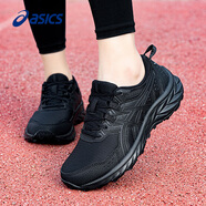 asics亞瑟士女鞋跑步鞋子女秋冬季新款越野慢跑鞋緩沖減震戶外運(yùn)動鞋 黑色 36