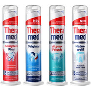 漢高德國進口漢高（Theramed）牙膏按壓直立站立式口氣清新薄荷 特惠4支裝 顏色隨機