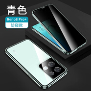 紐致 適用opporeno8pro+手機(jī)殼新款防偷窺雙面玻璃透明前后全包鏡頭0pp0超薄防摔防窺