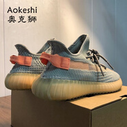 奧克獅（Aokeshi）椰子鞋350莆田男鞋滿天星大碼情侶女鞋潮流夏季透氣休閑運(yùn)動(dòng)跑鞋 歐洲灰桔（BT版本） 45