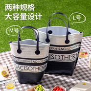 家の物語(yǔ)（KATEI STORY）日本保溫袋上班族外出便攜早餐便當袋加厚錫箔飯盒手提袋大容量 保溫便當鋁箔袋 中號