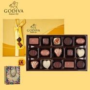 歌帝梵（GODIVA）巧克力禮盒 經(jīng)典15顆163g 比利時零食 生日七夕情人節(jié)禮物送女友