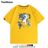 特登堡（TEDENGBAO）奇異人生Life is Strange游戲克洛伊周邊情侶短袖純棉T恤夏季男潮 黃色2 S