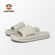 大嘴猴（paul frank）拖鞋男夏季室內(nèi)居家踩屎感涼拖鞋 灰 40-41 