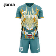 JOMA門神系列足球服套裝男女成人兒童足球球衣訓(xùn)練服定制秋冬長袖隊服 AMJ03-青龍 100