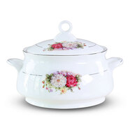 點(diǎn)特歐式高檔唐山骨瓷餐具碗碟套裝家用陶瓷高腳飯碗湯碗盤(pán)子面碗結婚 宮廷煲