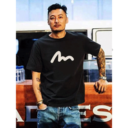 元森博優(yōu)潮牌T恤男短袖2023新款夏季衣服純棉寬松港風(fēng)ins半袖打底衫上衣 黑色【短袖】k232 3XL 100KG以下