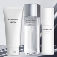 資生堂（Shiseido）男士護膚品套裝洗面奶水乳禮盒禮袋禮物送男友 3件（洗面奶+爽膚水+乳液）