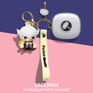 吉事果適用JBL T280TWS X2耳機保護套透明防摔jbl t280tws x2耳機保護殼小精靈耳機套 透明殼錘子+雷神掛件 JBL T280TWS X2  