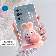 VIVOX50Pro+手機(jī)殼維沃X5O PR0+兔子V2011A卡通X50p0r+硅膠可愛潮 古董白-賣萌有理（網(wǎng)紅單殼）