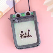 多功能卡包校訊通手機保護殼公交卡套飯卡校園卡保護小學(xué)生零錢(qián)包 三層加厚炫彩灰-(可放校訊通) 1個(gè)