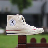 匡威Converse秋冬季鞋女鞋1970sAllStar情侶鞋三星標(biāo)休閑鞋板鞋帆布鞋 162053C/米白色 41