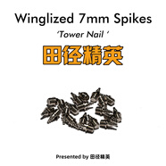 田徑精英高精度通用鞋釘  釘鞋配件田徑精英專業(yè)比賽訓(xùn)練高耐磨鋼釘碳釘 16顆/7MM耐磨鋼塔釘A/無(wú)孔